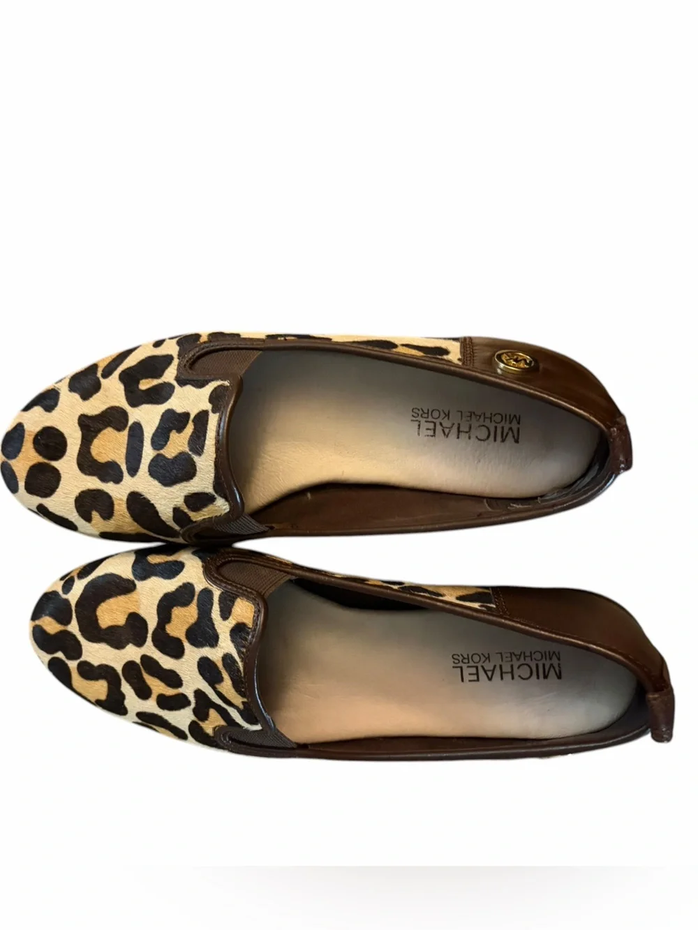 Michael Kors Merit Leopard-Print Slip-On Flats Women’s Size 7.5M
